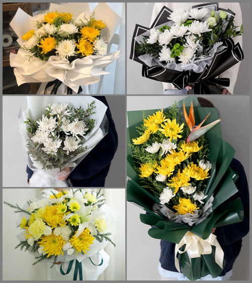 陕西咸阳市秦都区古渡街道白事花束代送
